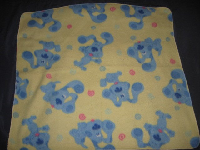 Blues Clues fleece baby blanket  27X31  Handmade Rare