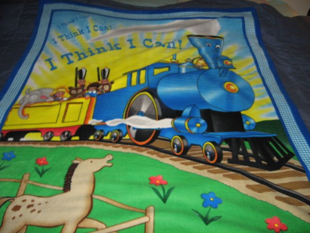 Little Engine That Could Child Bed size Fleece Blanket 48X58