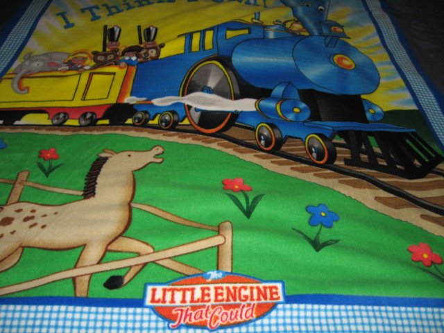 Image 4 of Little Engine That Could Child Bed size Fleece Blanket 48