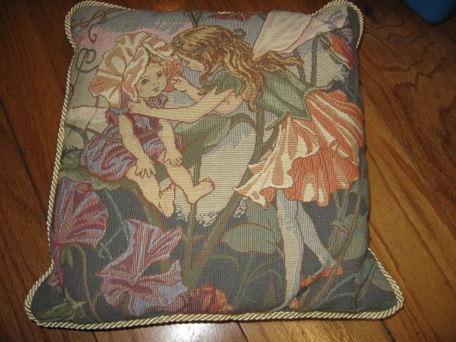 Image 0 of fairies on tapistry pillow set of four 