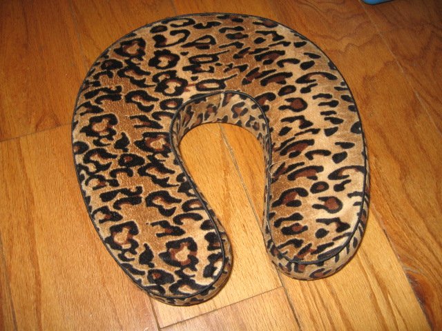 neck rest pillow wild animal motif