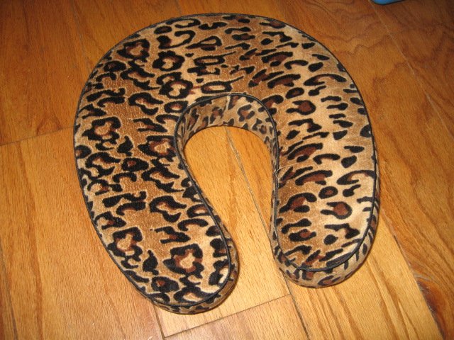 Image 0 of neck rest pillow wild animal motif