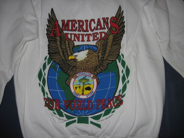 Image 0 of Operation Desert Storm Shield New Large Sweater vintage 90's