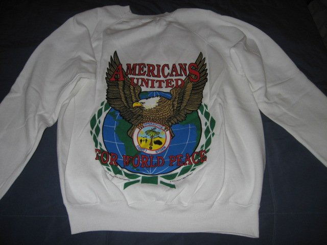 Image 1 of Operation Desert Storm Shield New Large Sweater vintage 90's
