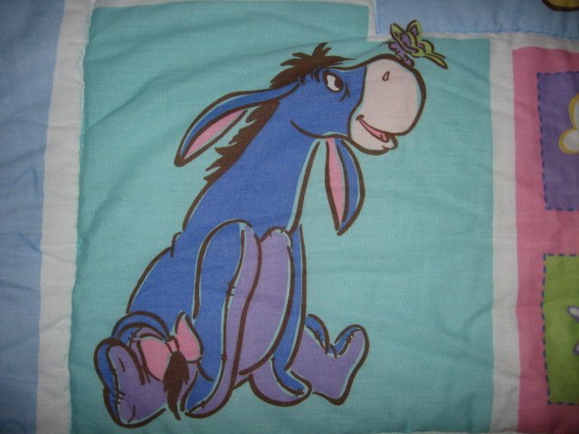 Image 1 of Disney Winnie the Pooh Eeyore Tigger Roo quilt