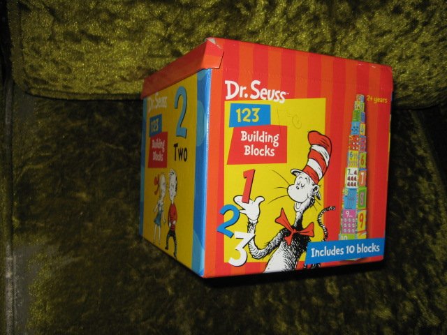 Image 1 of Dr Seuss 123 Building Blocks Learn to Count 10 blocks