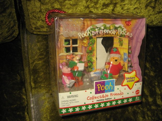 Image 2 of Pooh Holiday Edition collectible friends  NIB  4 plus years