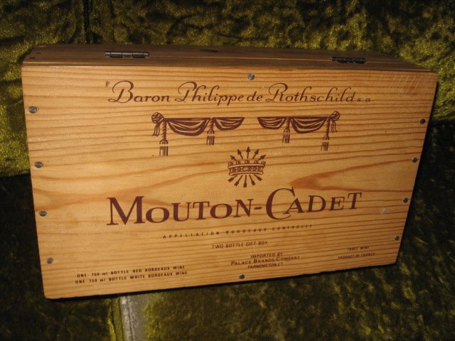 Mouton-Cadet two wine bottle gift box wine not included