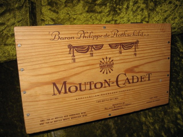 Image 1 of Mouton-Cadet two wine bottle gift box wine not included