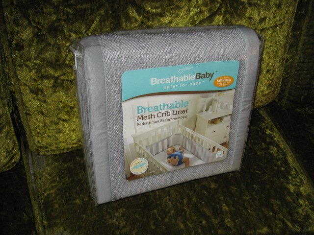 Image 0 of Mesh Crib Liner BreathableBaby New