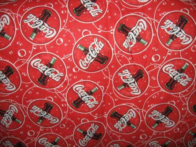 bottles logo Coca Cola  red flannel one piece  rare