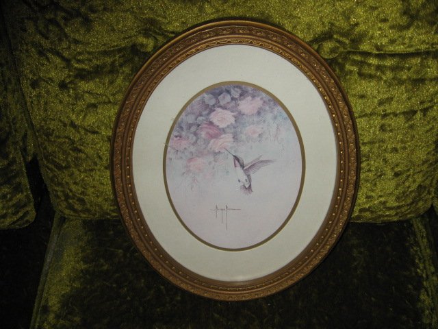 Hummingbird print artist Marjie Morrow 13 inch X  10 inch