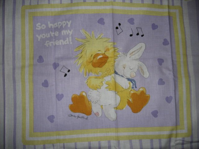 Image 0 of Suzy's Zoo Witzy Baby Bunny Pillow Panel Licensed fabric  to sew