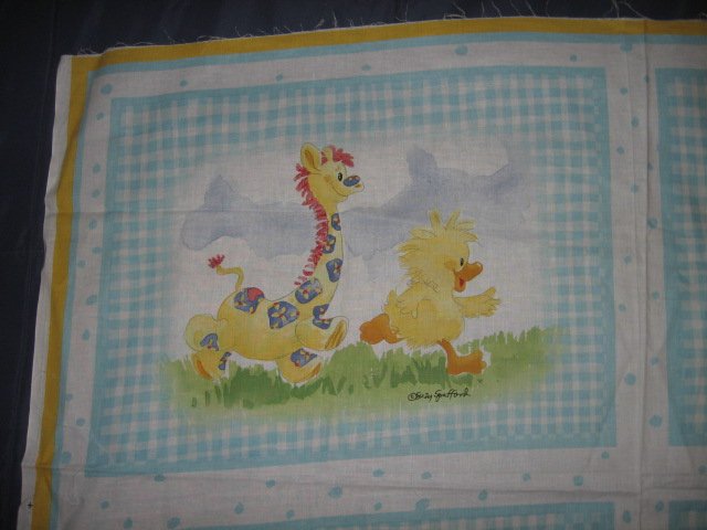 Image 0 of Suzy's Zoo Witzy Baby Giraffe Pillow Panel Licensed fabric  to sew