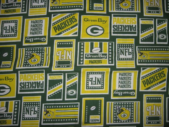Green Bay Packers fabric last piece