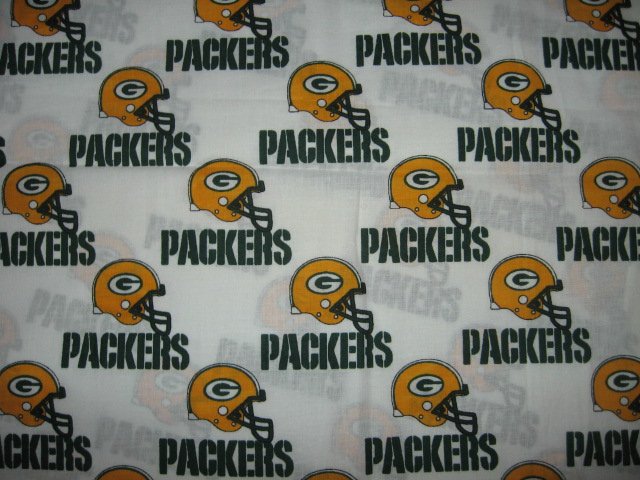 Image 0 of Green Bay Packers helmet fabric 