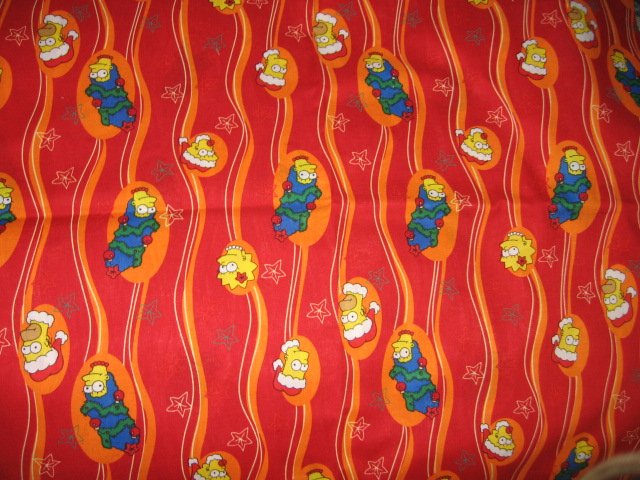 Image 0 of Bart Simpson Characters sewing cotton Fabric by the yard 2007 