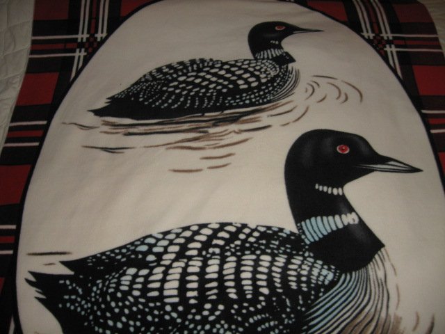 Image 1 of Loon lake fleece blanket 