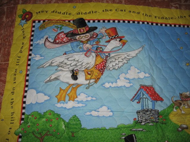 Image 0 of Nursery Rhyme mother goose mary Engelbreit crib quilt