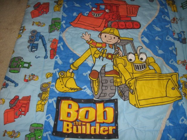 Bob the Builder toddler bedsize quilt out of print 