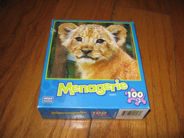 Lion Baby Menagerie 100 piece Puzzle 9 inch by 10  inch 