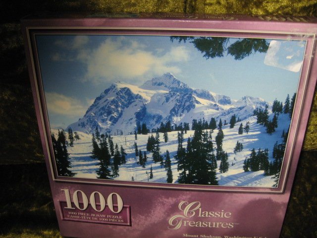 Image 0 of Mount Shuksan Washington 1000 piece Puzzle  19 by 28 inch 