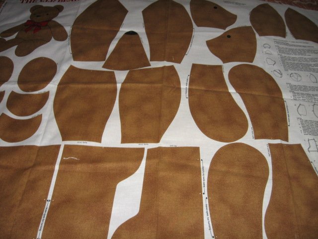 Image 1 of VIP Bear  24 inch fabric panel to sew