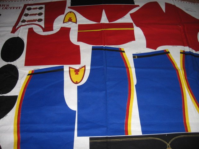 Image 1 of VIP Bear  Toy Soldier Outfit Fabric Panel To Sew