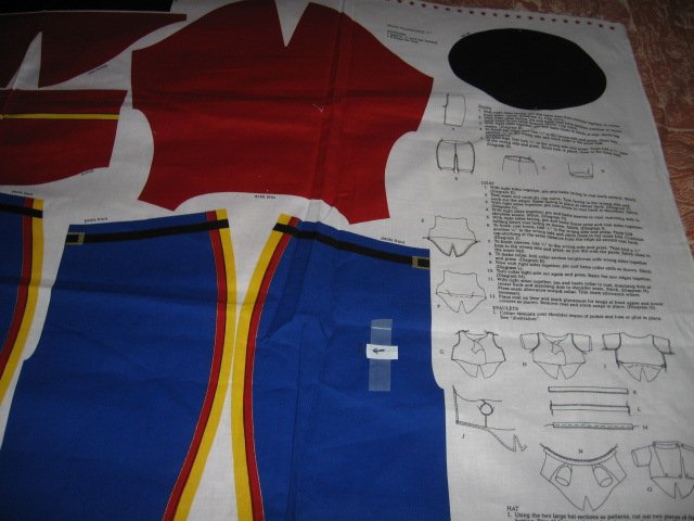 Image 2 of VIP Bear  Toy Soldier Outfit Fabric Panel To Sew