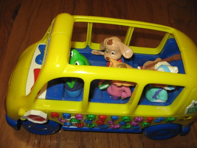 School bus toy phonics fun learn 1999 rare like new