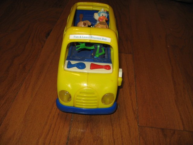 Image 3 of School bus toy phonics fun learn 1999 rare like new