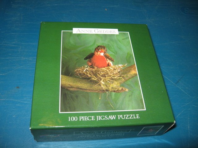 Image 0 of Baby  bird nest 100 pc sealed Puzzle Anne Geddes artist NIB 