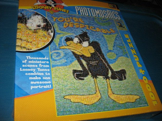 Photomosaics Looney Tunes 1000 piece puzzle challenge 