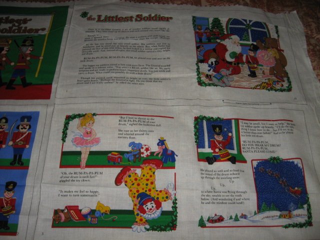Image 3 of The Littlest Soldier Fabric soft book to sew 