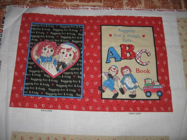 Andy and Raggedy Ann Soft ABC book 