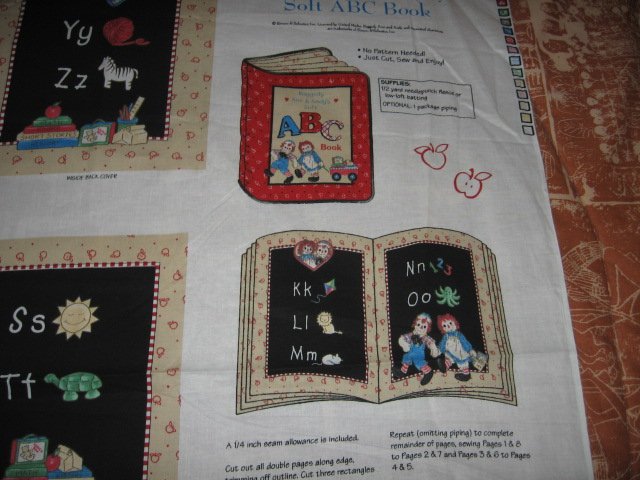 Image 1 of Andy and Raggedy Ann Soft ABC book 