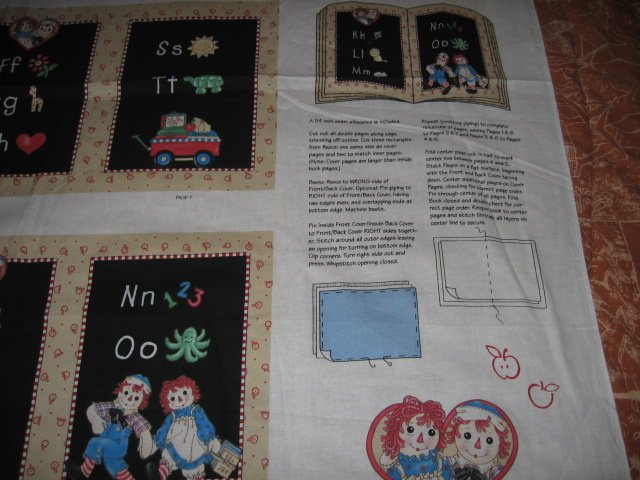 Image 2 of Andy and Raggedy Ann Soft ABC book 