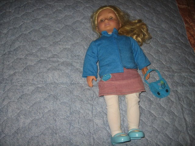 Image 0 of Battat girl doll jacket leggings shoes  dress 