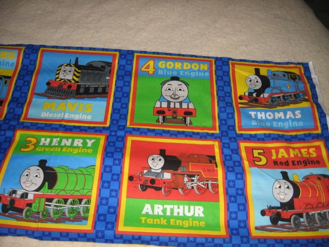 Image 1 of Thomas the Tank  friends fabric squares