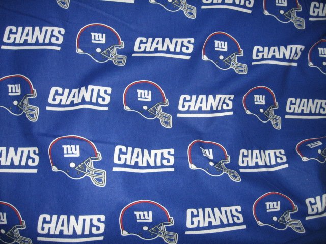 Image 0 of NEW YORK GIANTS Football  cotton fabric by the yard 