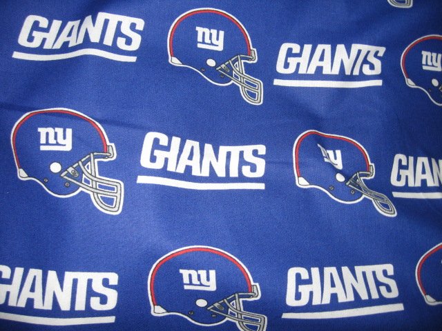 Image 1 of NEW YORK GIANTS Football  cotton fabric by the yard 