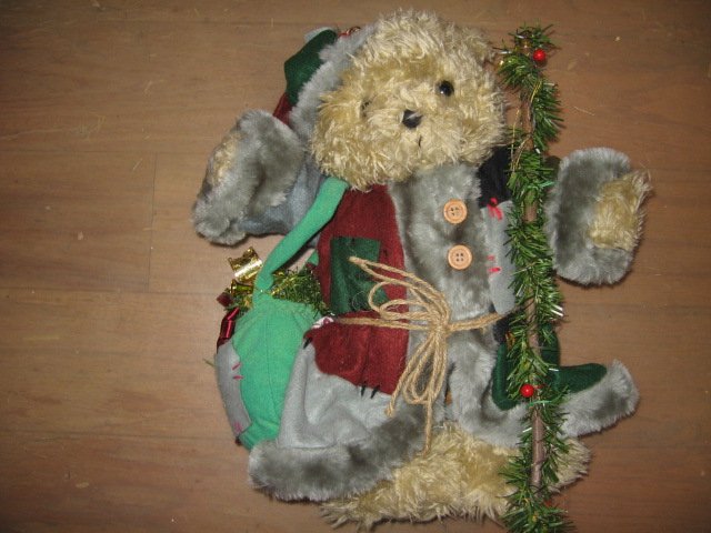 Image 0 of Teddy bear Christmas decoration presents jacket hat 16 inches