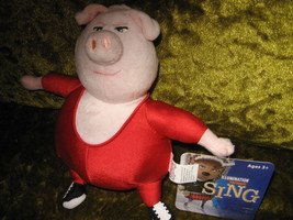 Gunter Pig plush doll Sing movie new with tag 8 inch