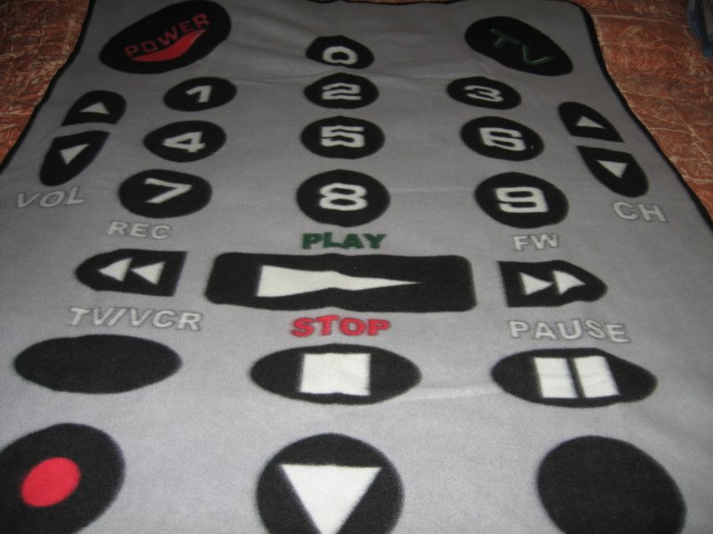 Image 0 of remote control vintage fleece blanket