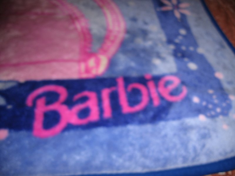 Image 1 of winter jacket Barbie name fleece blanket thick warm commercially made