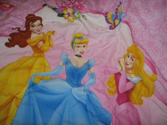 Image 1 of Disney Three Princess silky soft quilt 