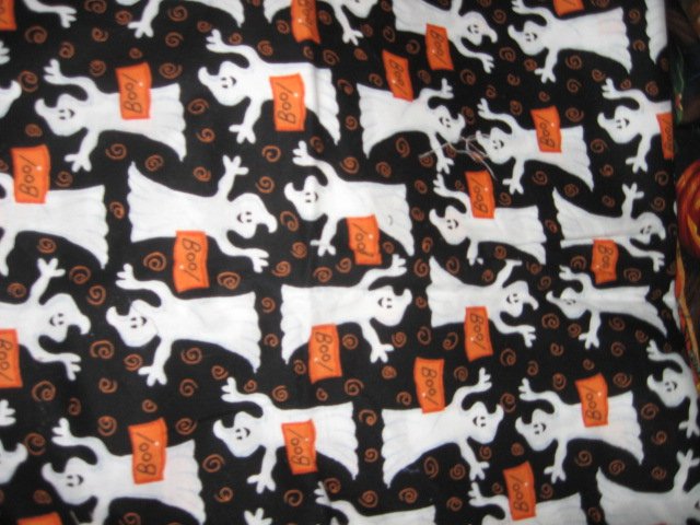 Halloween ghost - cotton fabric - Rare  