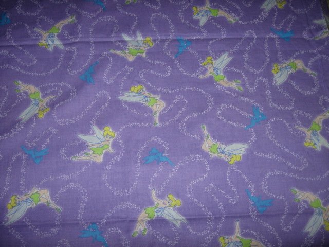 Tinker Belle Lilac Cotton  Fabric By the yard