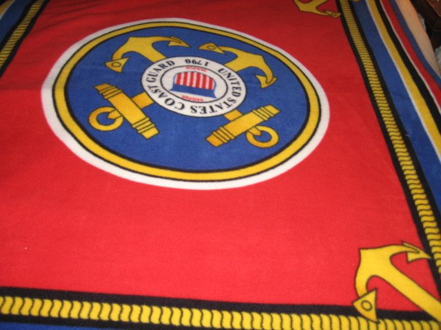 United States Coast Guard  Military Fleece Blanket
