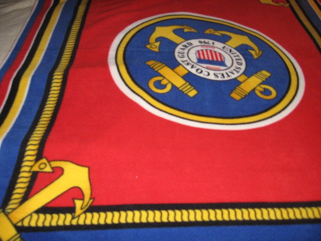 Image 1 of United States Coast Guard  Military Fleece Blanket
